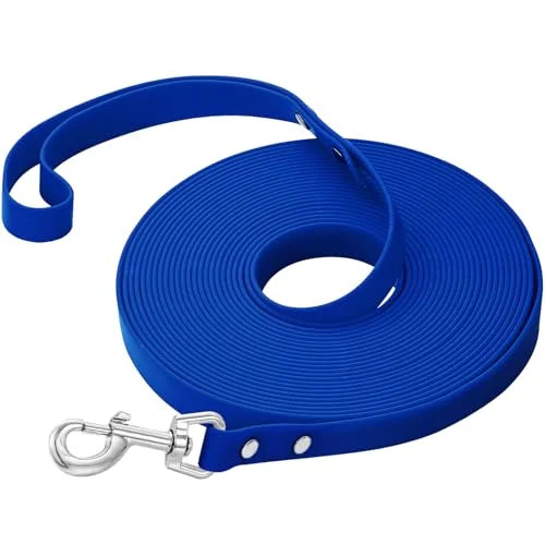 Laisse Longue d'Éducation pour Chien — Imperméable, Antidérapante & Mousqueton 360°