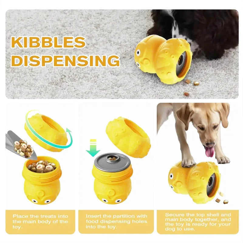 Canard Indestructible pour Grand Chien — Jouet à Mâcher & Distributeur de Friandises Glacées