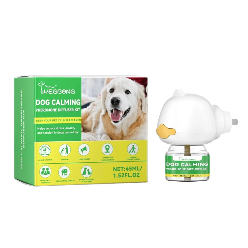 Diffuseur de Phéromones Apaisant pour Chien Stressé — Solution Naturelle Anti-Anxiété