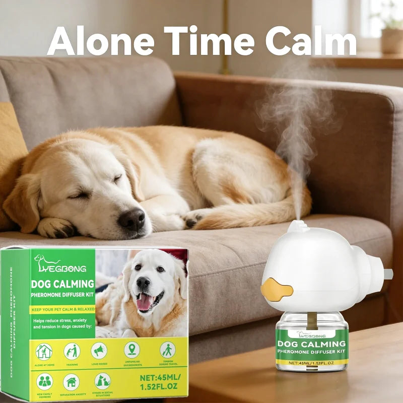 Diffuseur de Phéromones Apaisant pour Chien Stressé — Solution Naturelle Anti-Anxiété