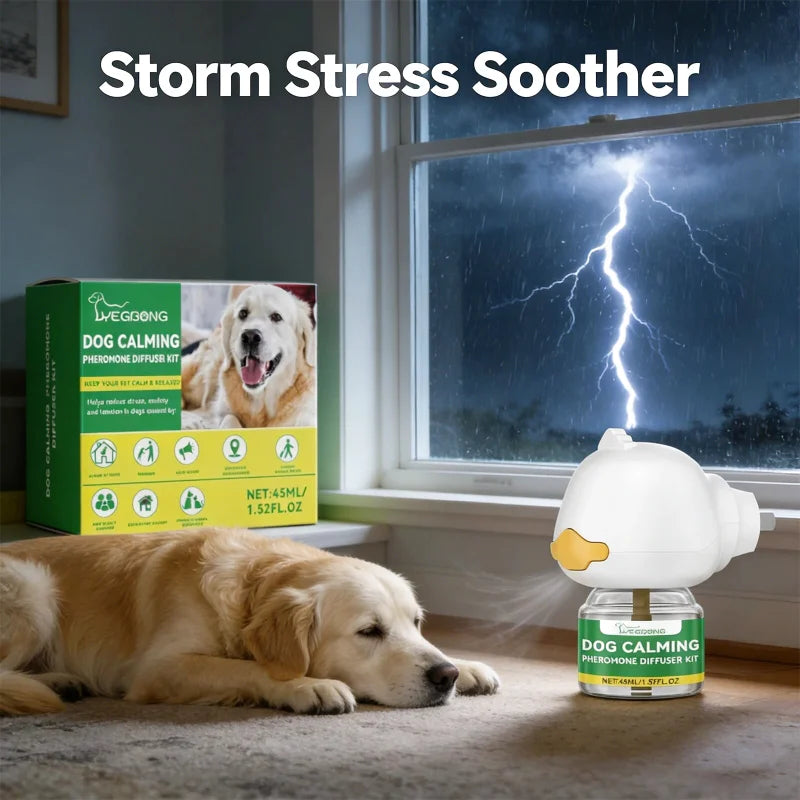 Diffuseur de Phéromones Apaisant pour Chien Stressé — Solution Naturelle Anti-Anxiété