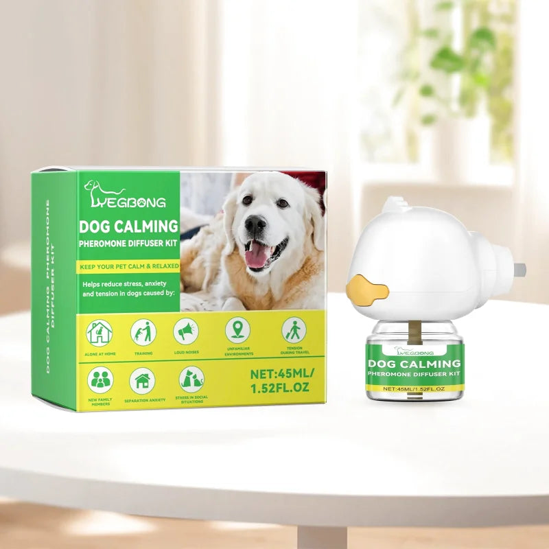 Diffuseur de Phéromones Apaisant pour Chien Stressé — Solution Naturelle Anti-Anxiété