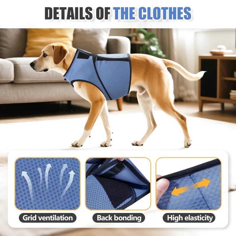 Gilet Anti-Stress pour Chien — Pression Douce, Tissu Respirant, Toutes Tailles