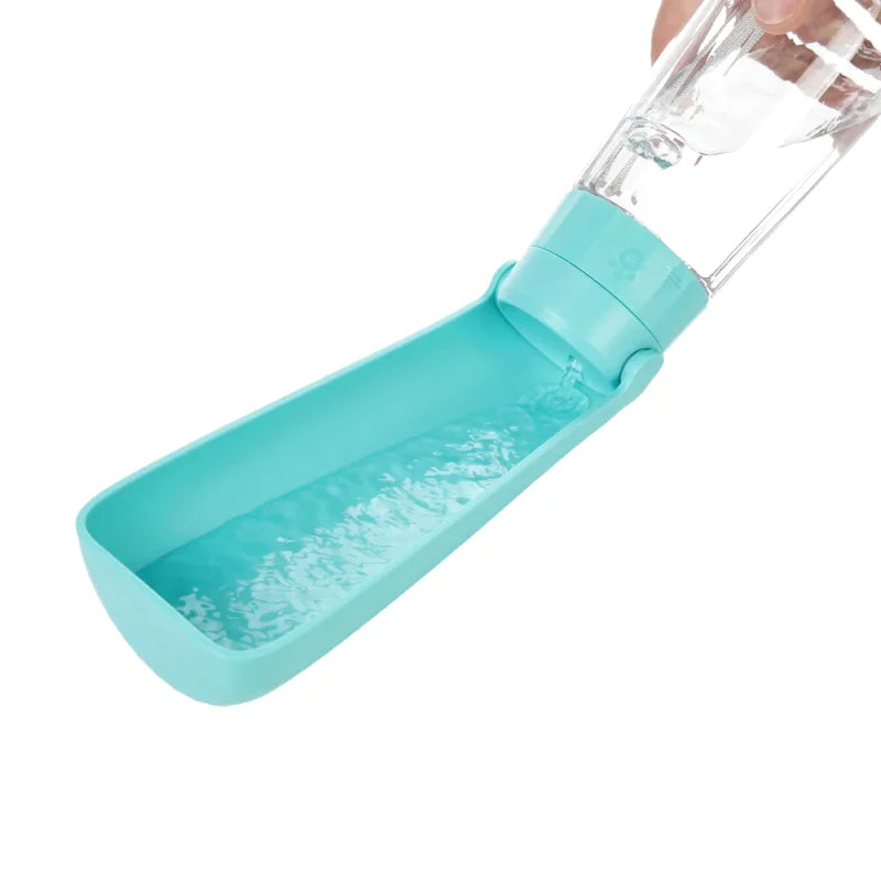 Gourde Portable pour Chien 550ml – Anti-Fuite, Pliable | Balade & Voyage
