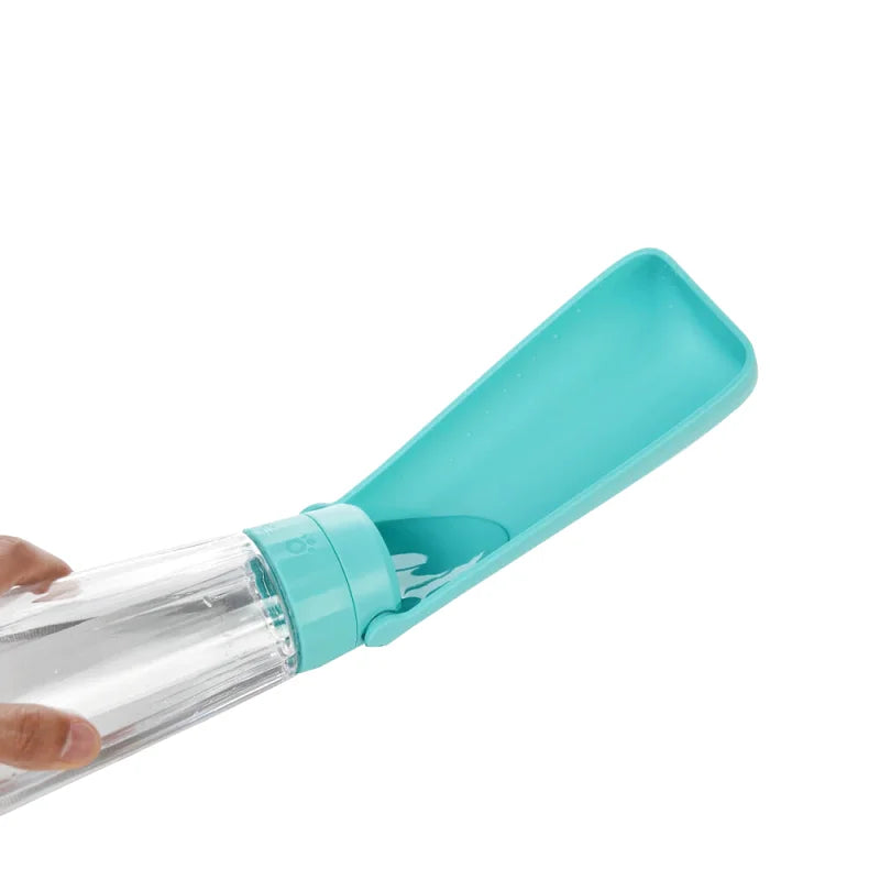 Gourde Portable pour Chien 550ml – Anti-Fuite, Pliable | Balade & Voyage