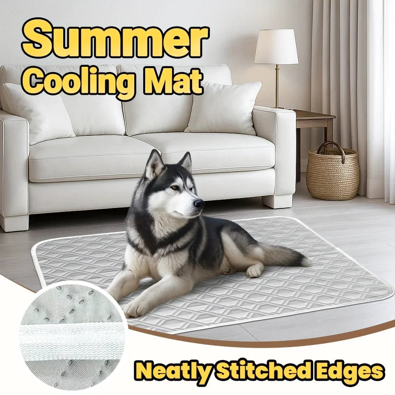 Tapis Rafraîchissant pour Chien – Soie Glacée Lavable | S à XXL