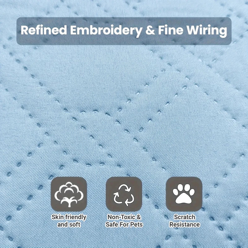 Tapis Rafraîchissant pour Chien – Soie Glacée Lavable | S à XXL
