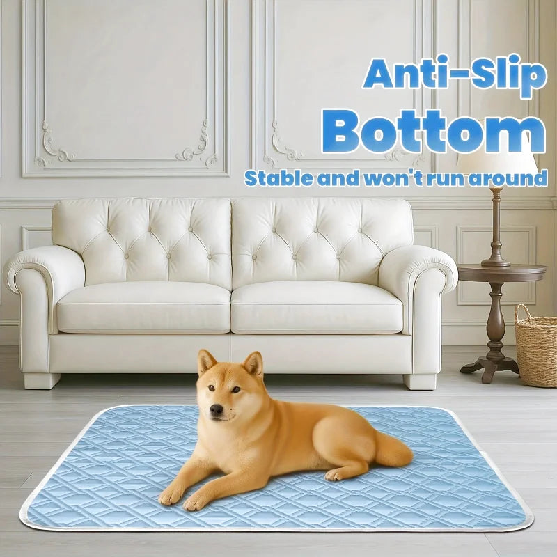 Tapis Rafraîchissant pour Chien – Soie Glacée Lavable | S à XXL