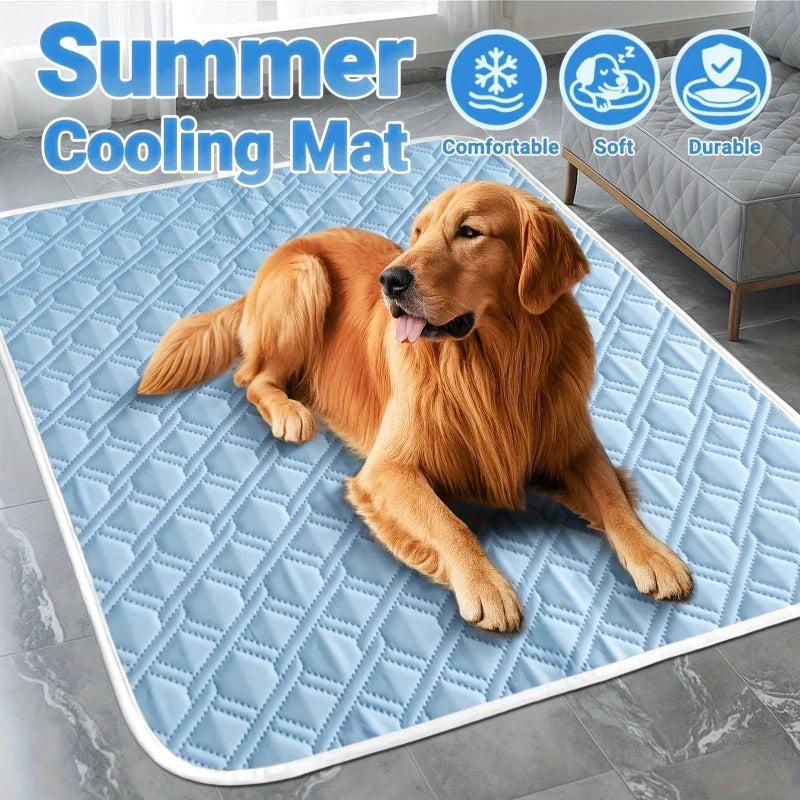 Tapis Rafraîchissant pour Chien – Soie Glacée Lavable | S à XXL